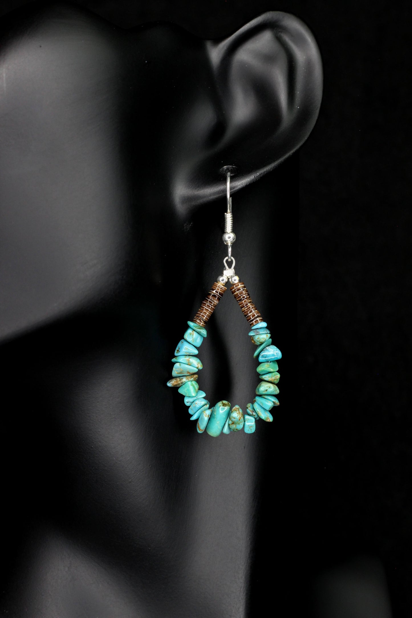 Baby Olive & Turquoise Teardrops