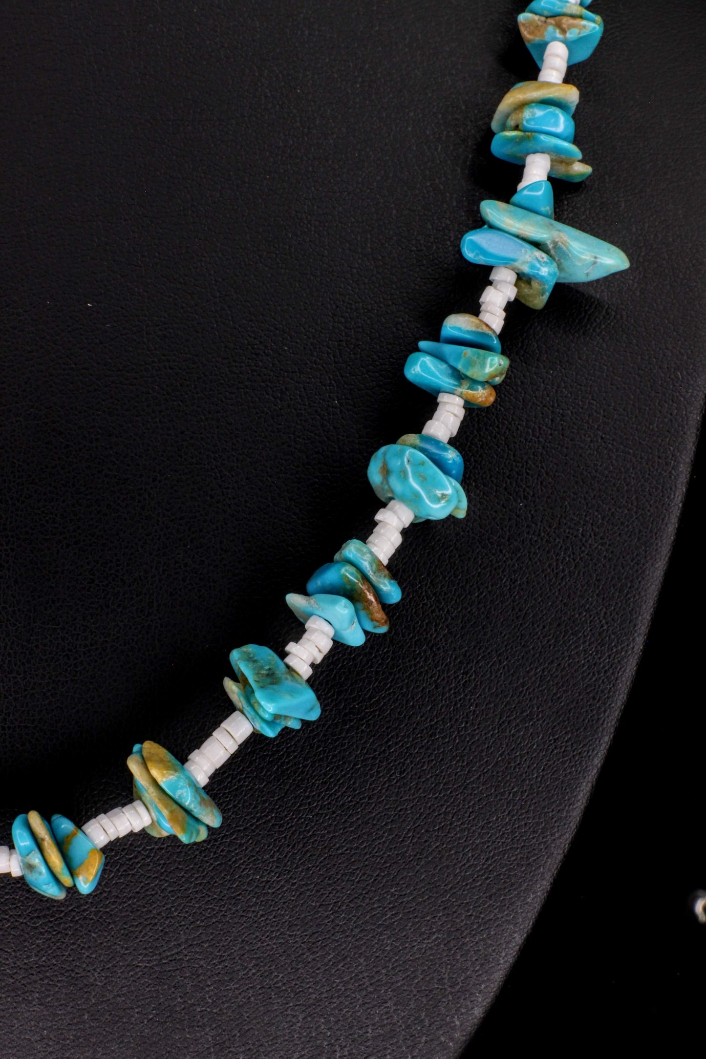 Kingman Turquoise Jagged Wave Necklace
