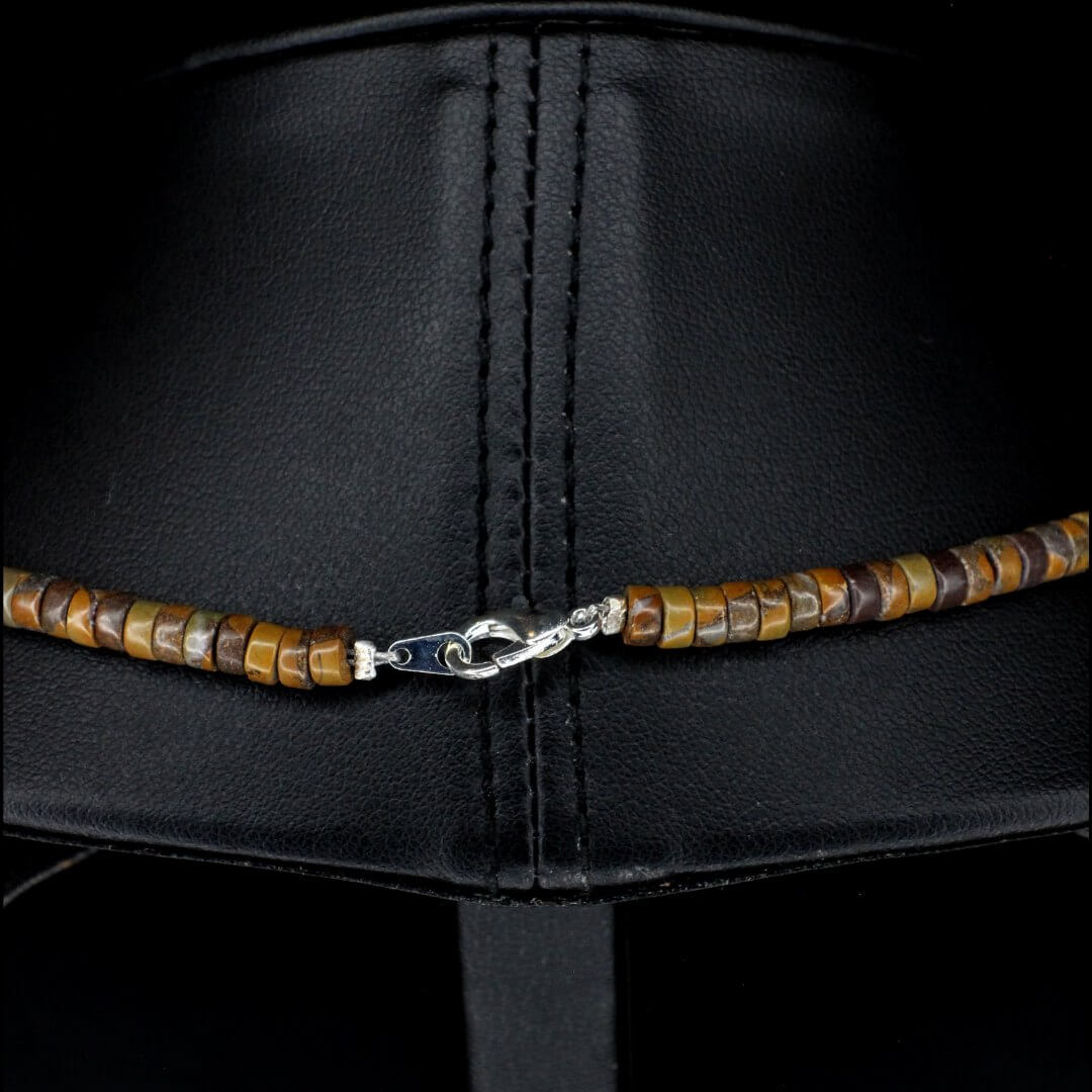 Brown Jasper & Tapered Turquoise Choker