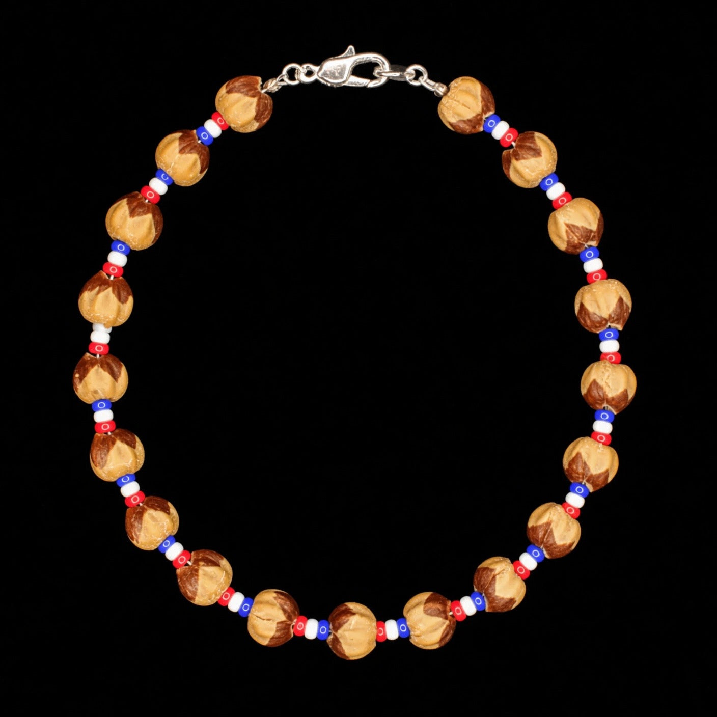 Patriotic Ghost Bead Bracelet
