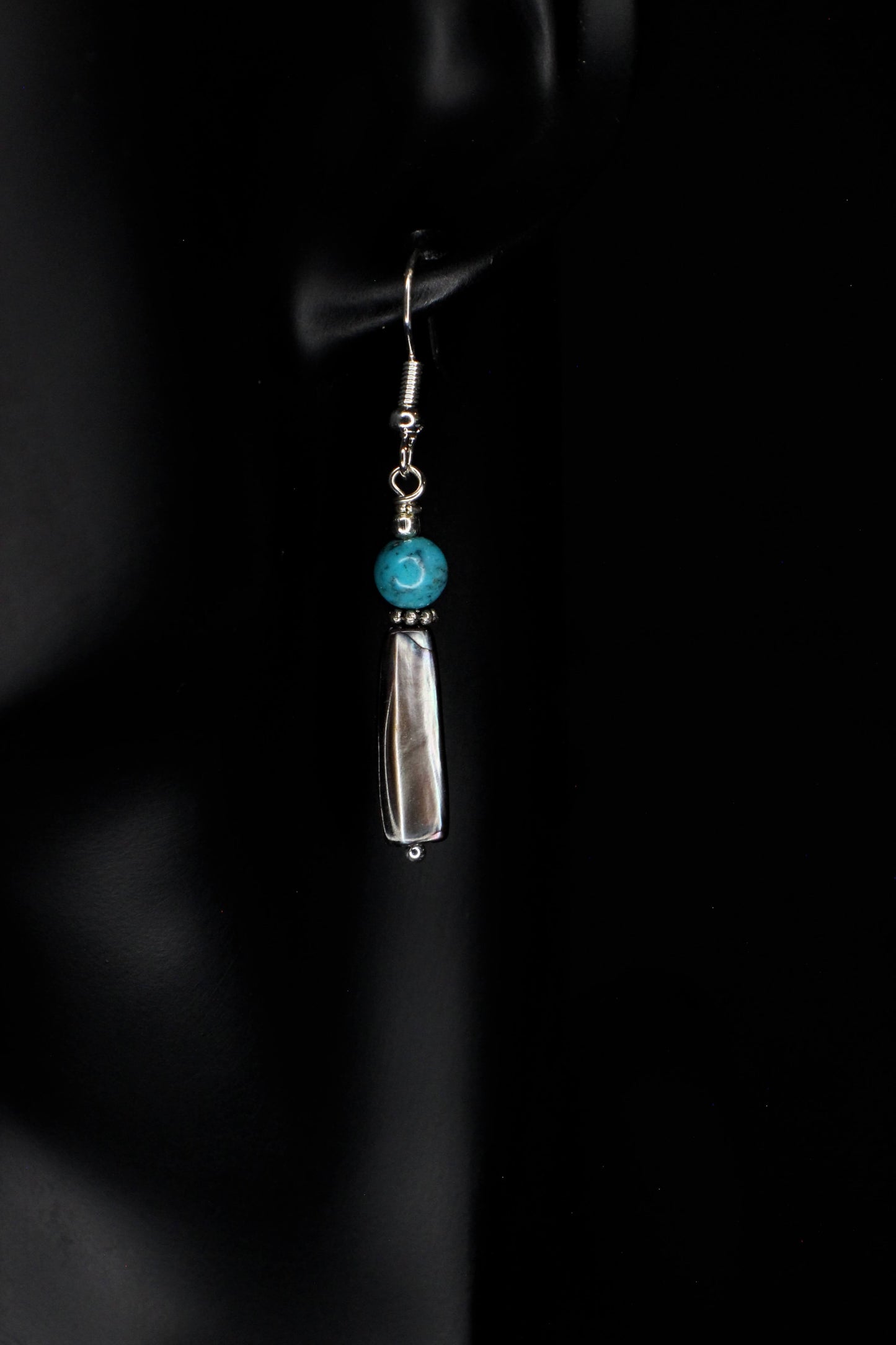 Silver Current Earrings