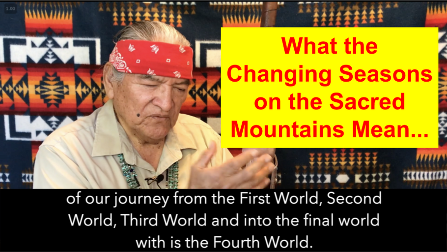 What the changing mountains represent in Diné culture.