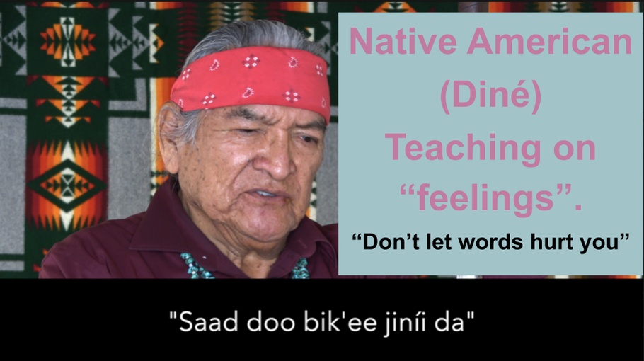 Navajo Teaching Saad doo bik'eezhdiniidah "Don't let words hurt you"