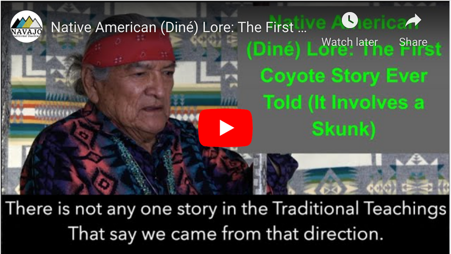 Native American (Diné) Lore: The First Coyote Story Ever Told (It Involves a Skunk)