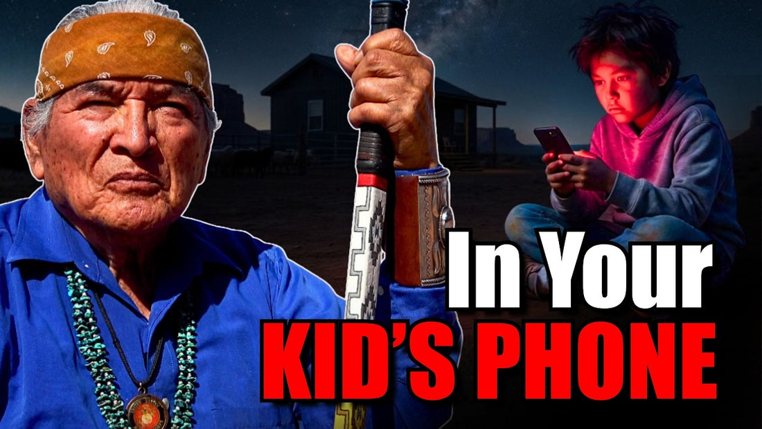 Wally Brown and a child on a phone at night: The Evil One Is In Your Kid's Phone