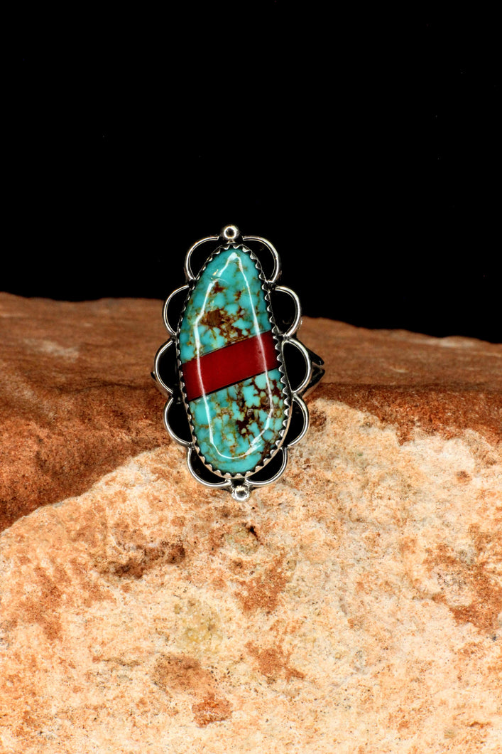 Red Road Ring Size 8 3/4