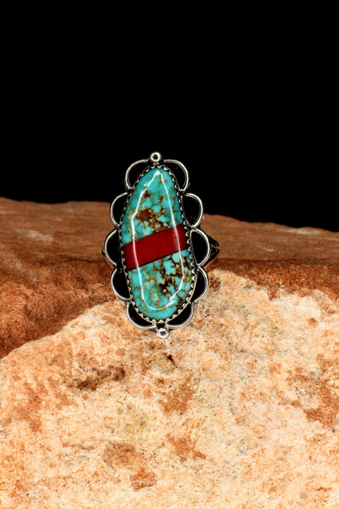 Red Road Ring Size 8 3/4