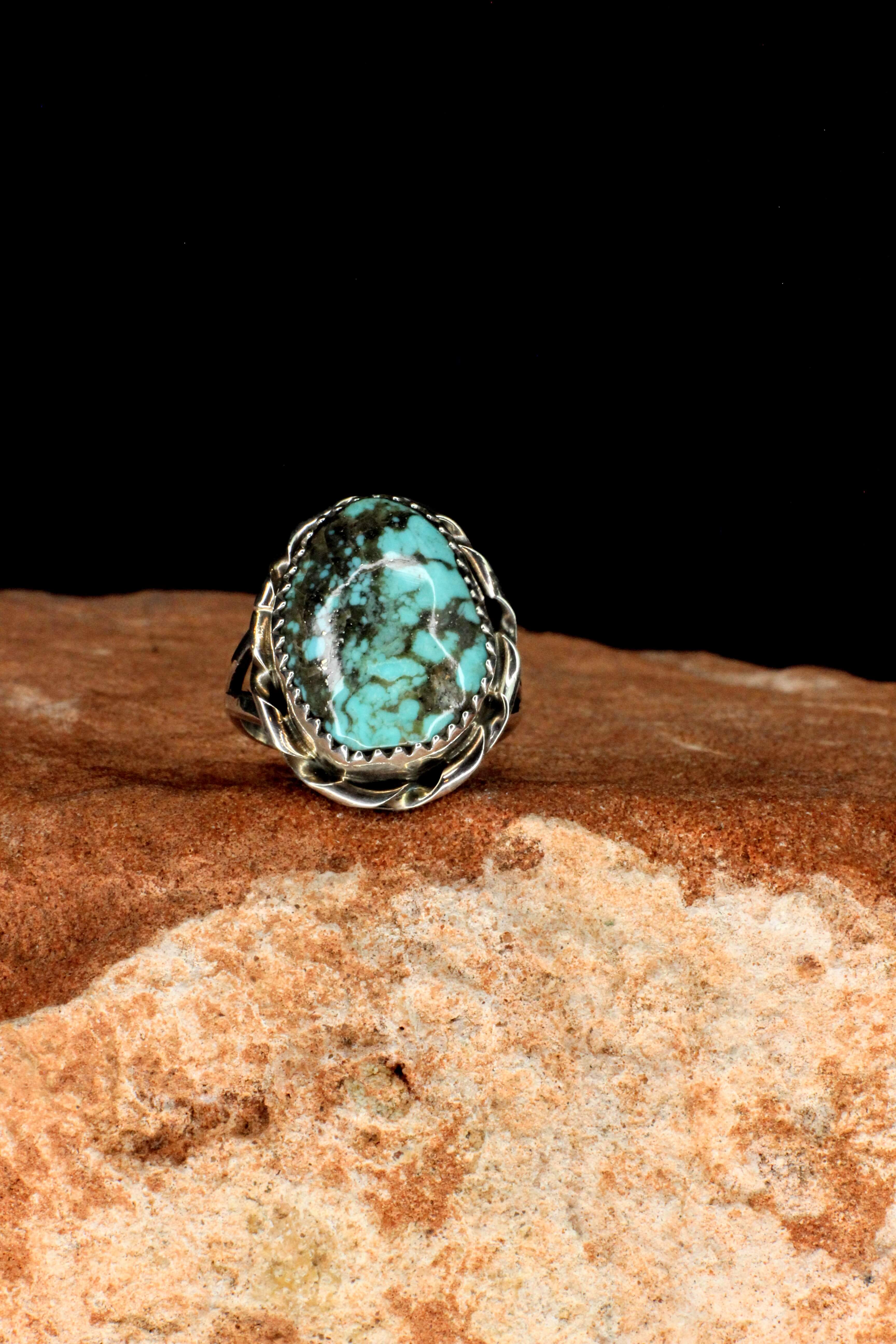 Turquoise Matrix Size 7 Ring