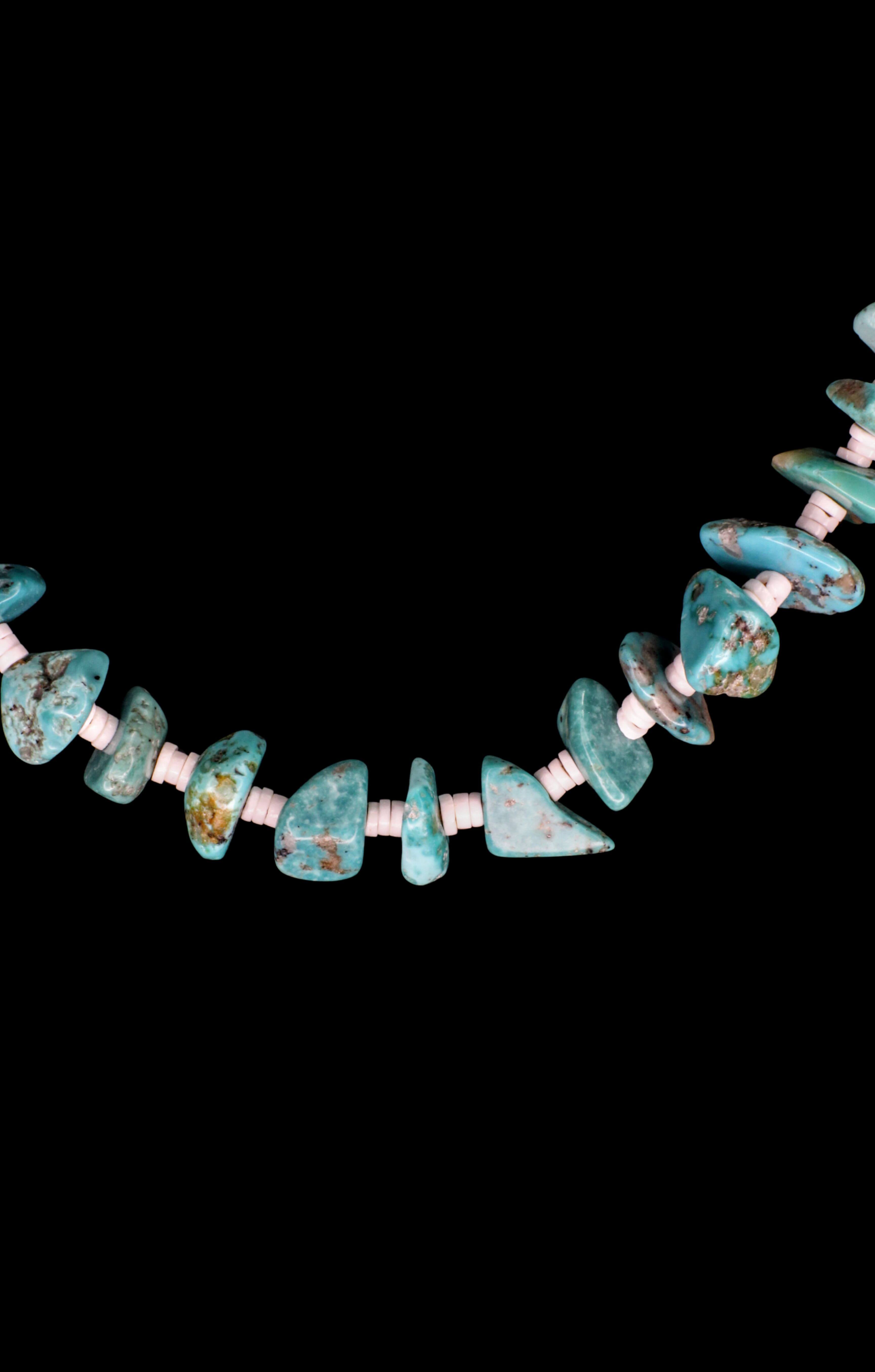 Kingman Turquoise Traditional Strand Necklace