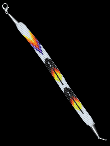 Feather Hand-Beaded Bracelets