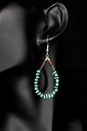 Baby Olive & Turquoise Teardrops