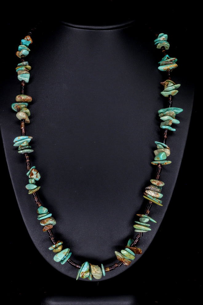 Kingman Turquoise Barbed Elegance Necklace