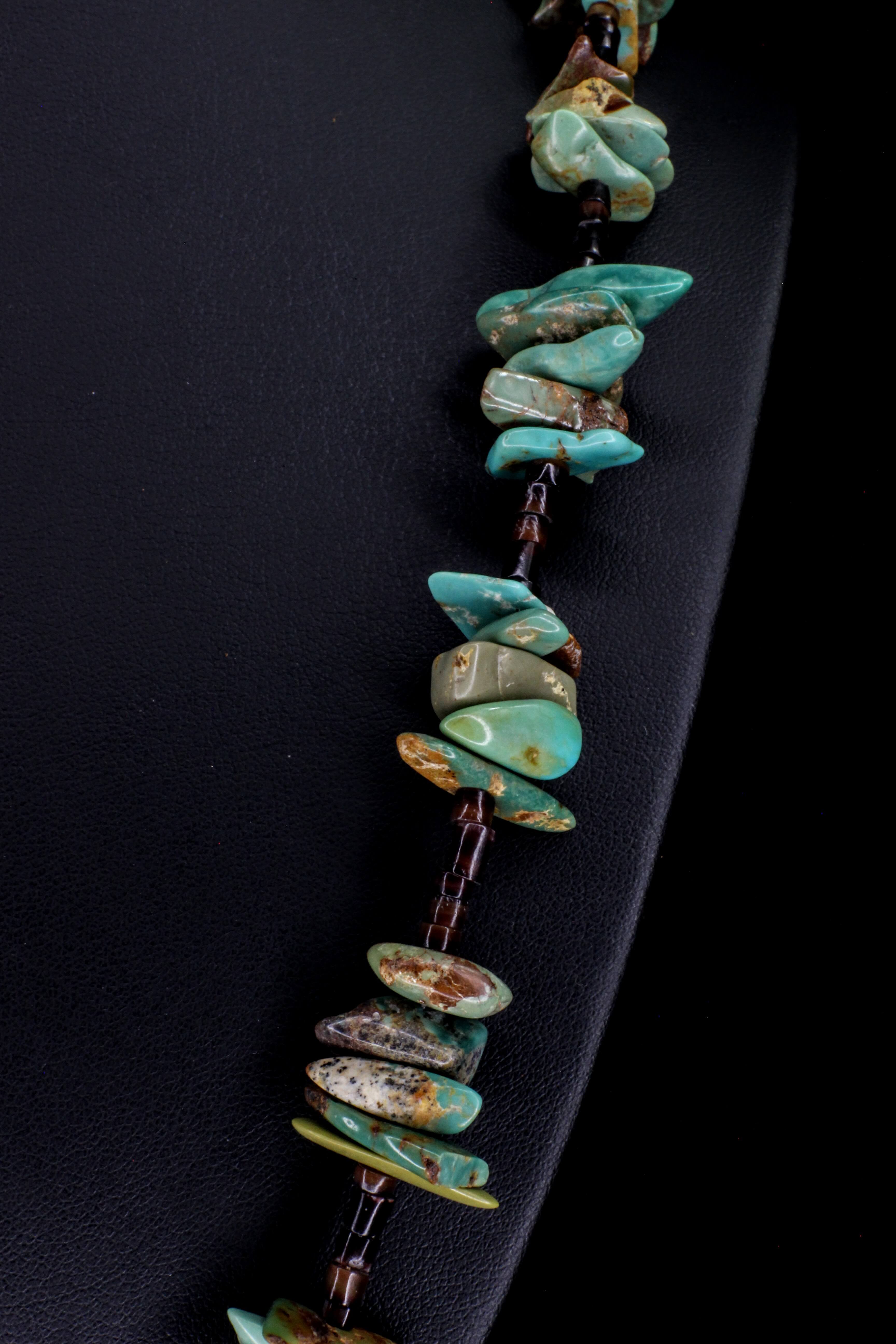 Kingman Turquoise Barbed Elegance Necklace