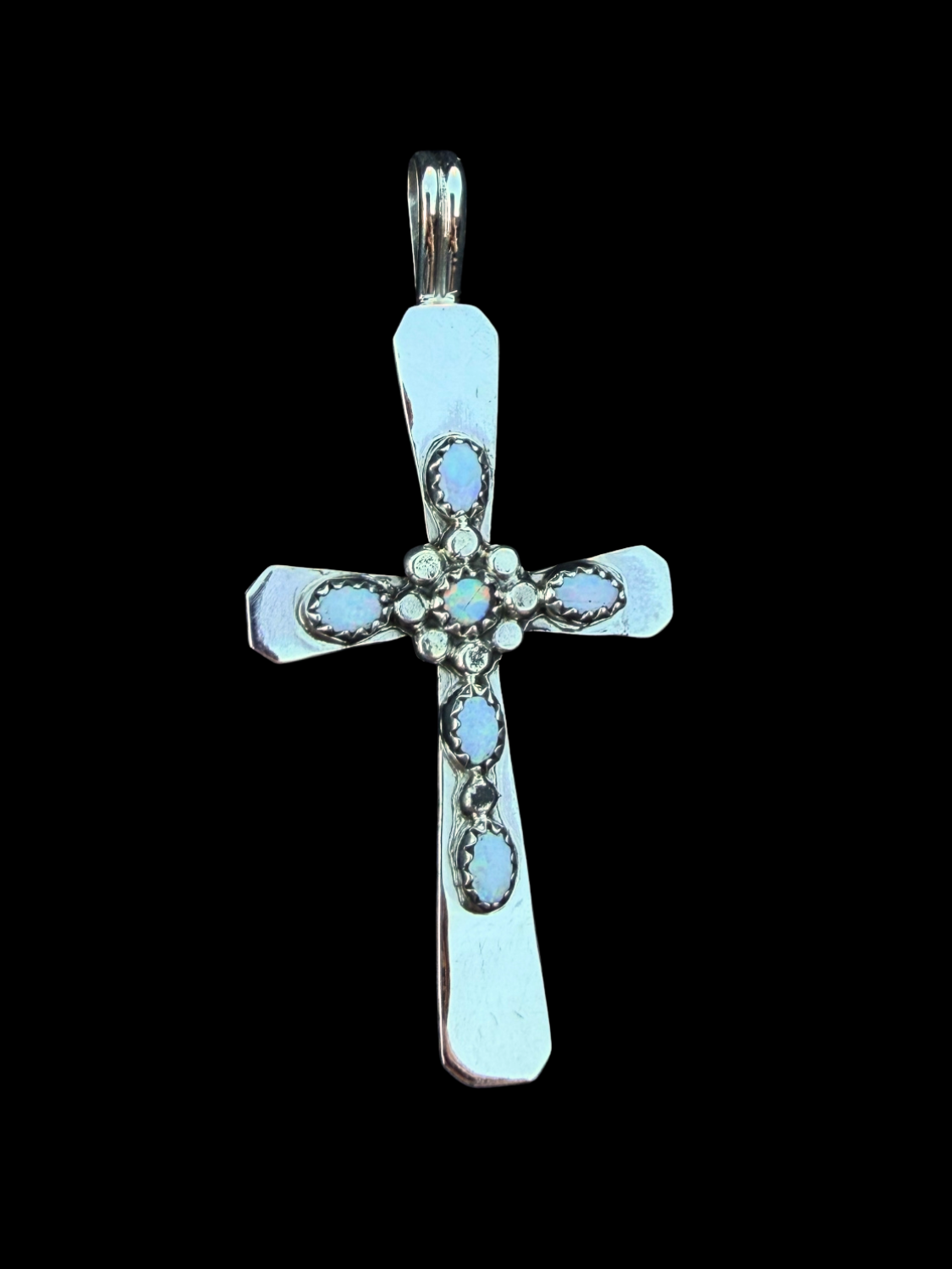 Floral Opal Cross