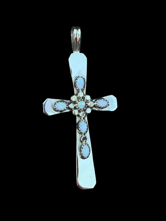 Floral Opal Cross