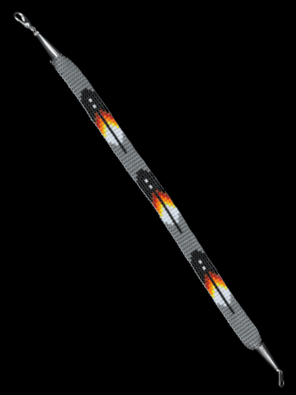 Feather Hand-Beaded Bracelets