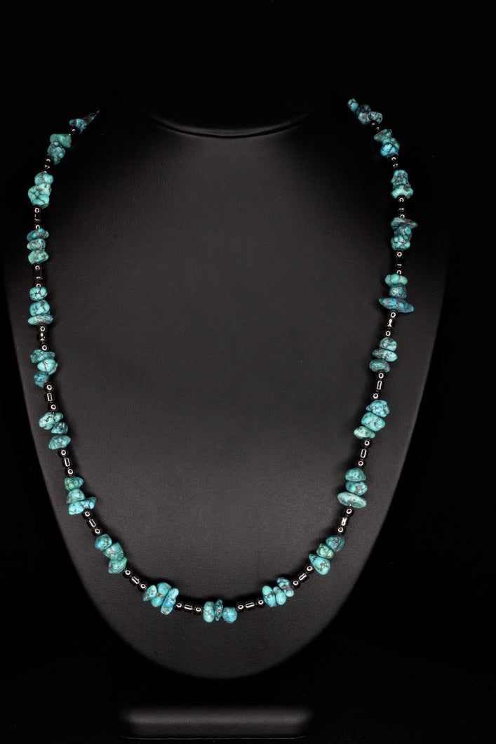 Three Turquoise & Hematite