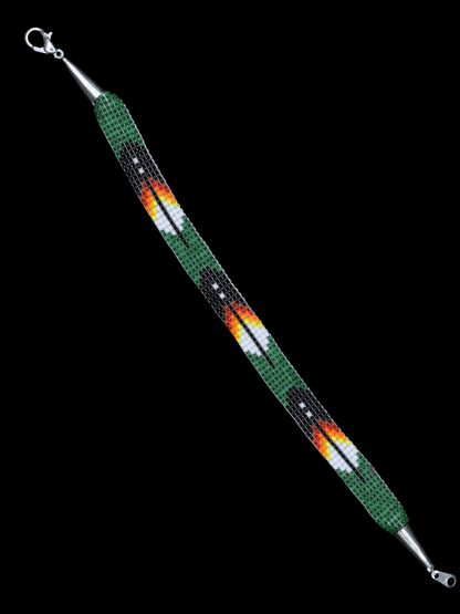 Feather Hand-Beaded Bracelets