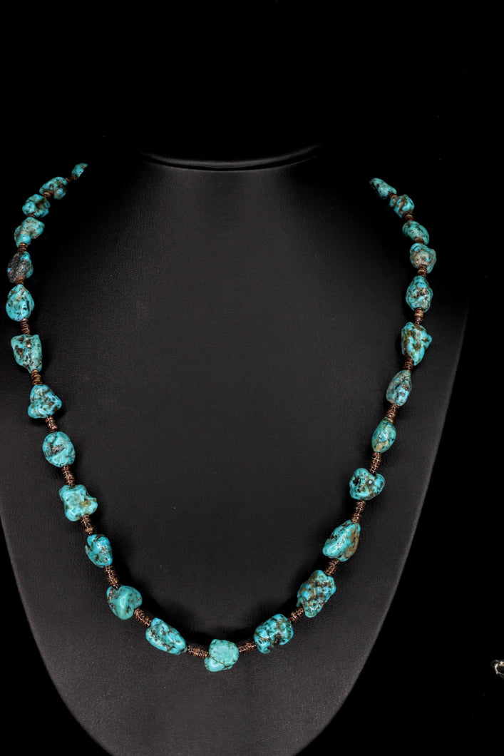 Royston Turquoise Nugget Treasure Necklace