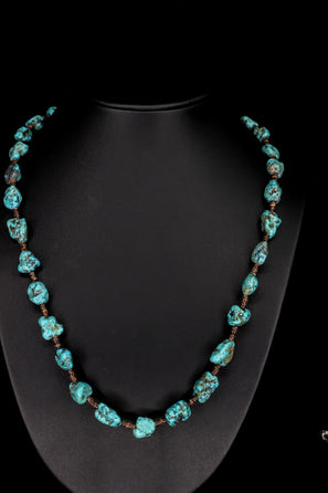 Royston Turquoise Nugget Treasure Necklace
