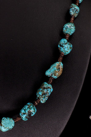 Royston Turquoise Nugget Treasure Necklace