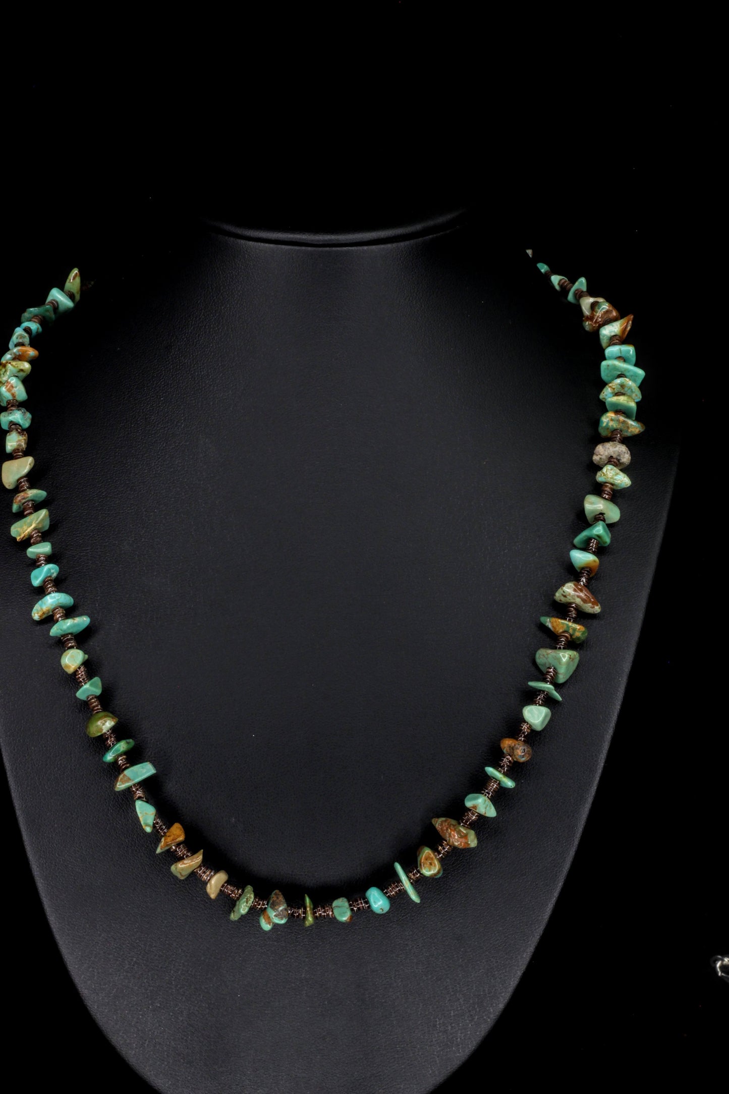 Kingman Turquoise Matrix Glow Necklace