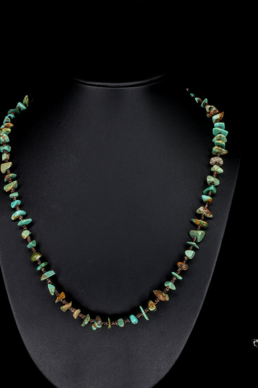 Kingman Turquoise Matrix Glow Necklace