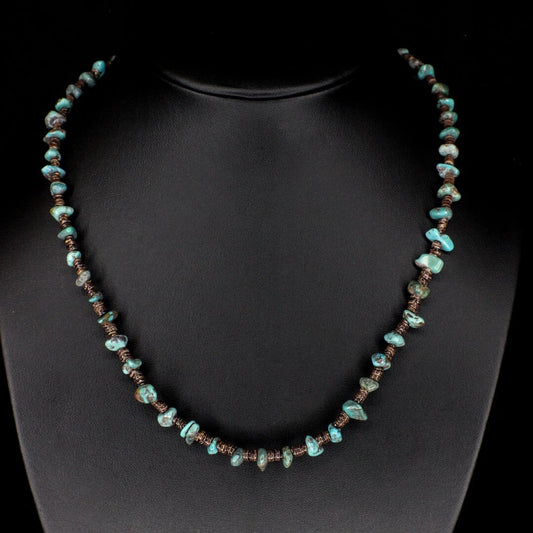 Baby Olive Shell Turquoise Choker