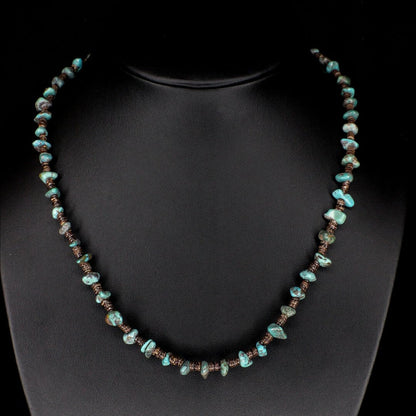 Baby Olive Shell Turquoise Choker