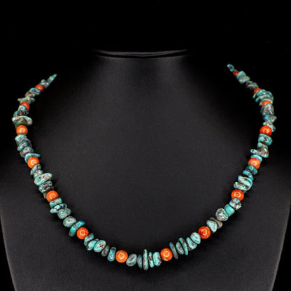 Apple Coral Turquoise Choker