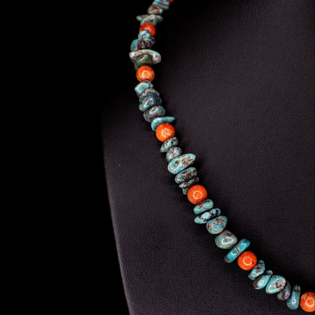 Apple Coral Turquoise Choker