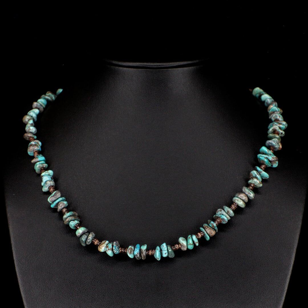 Turquoise Baby Olive Shell Choker