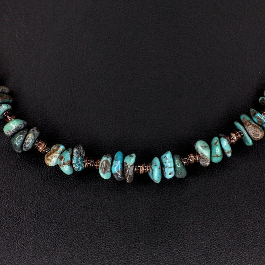 Turquoise Baby Olive Shell Choker