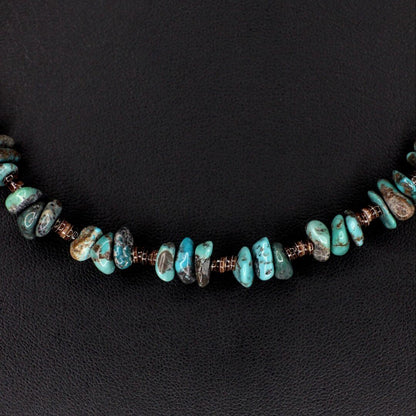 Turquoise Baby Olive Shell Choker