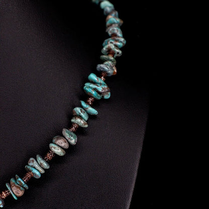 Turquoise Baby Olive Shell Choker