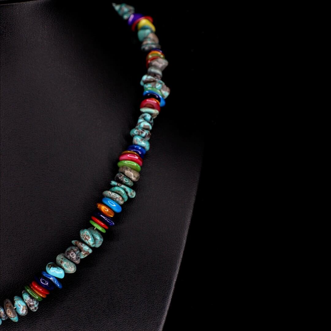 Colorful Shell Turquoise Choker