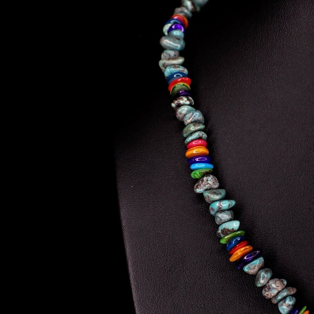 Colorful Shell Turquoise Choker