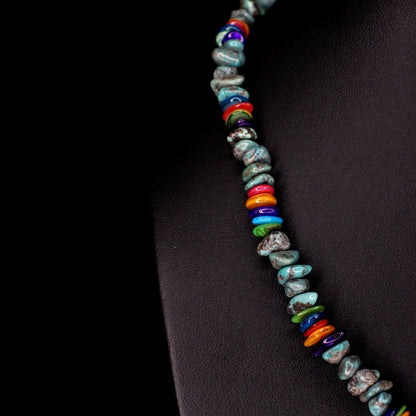 Colorful Shell Turquoise Choker