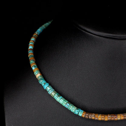 Brown Jasper & Tapered Turquoise Choker