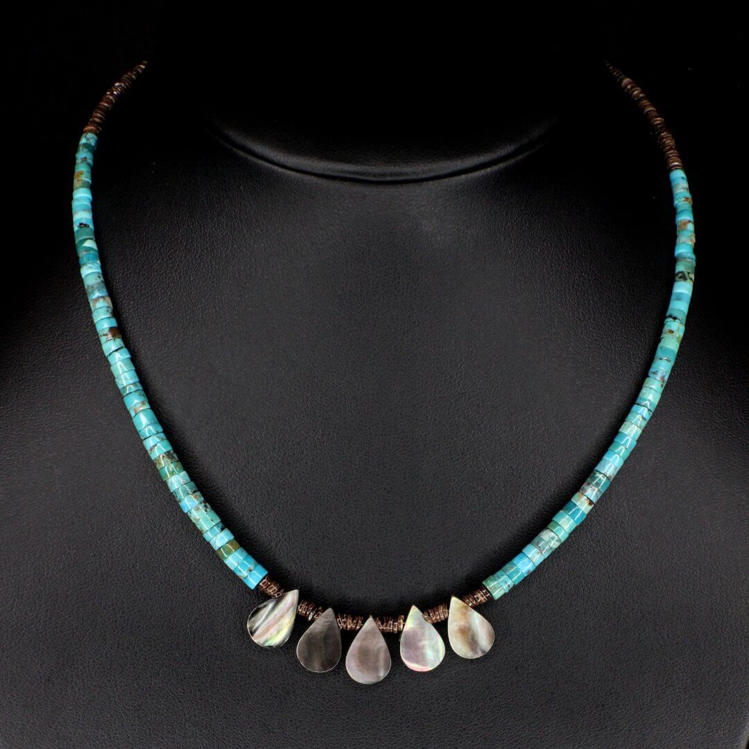 Abalone Tears Turquoise Choker