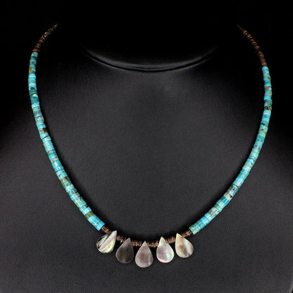 Abalone Tears Turquoise Choker