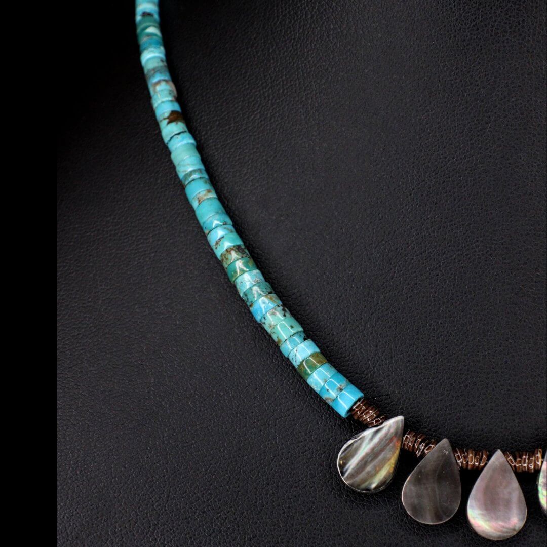 Abalone Tears Turquoise Choker