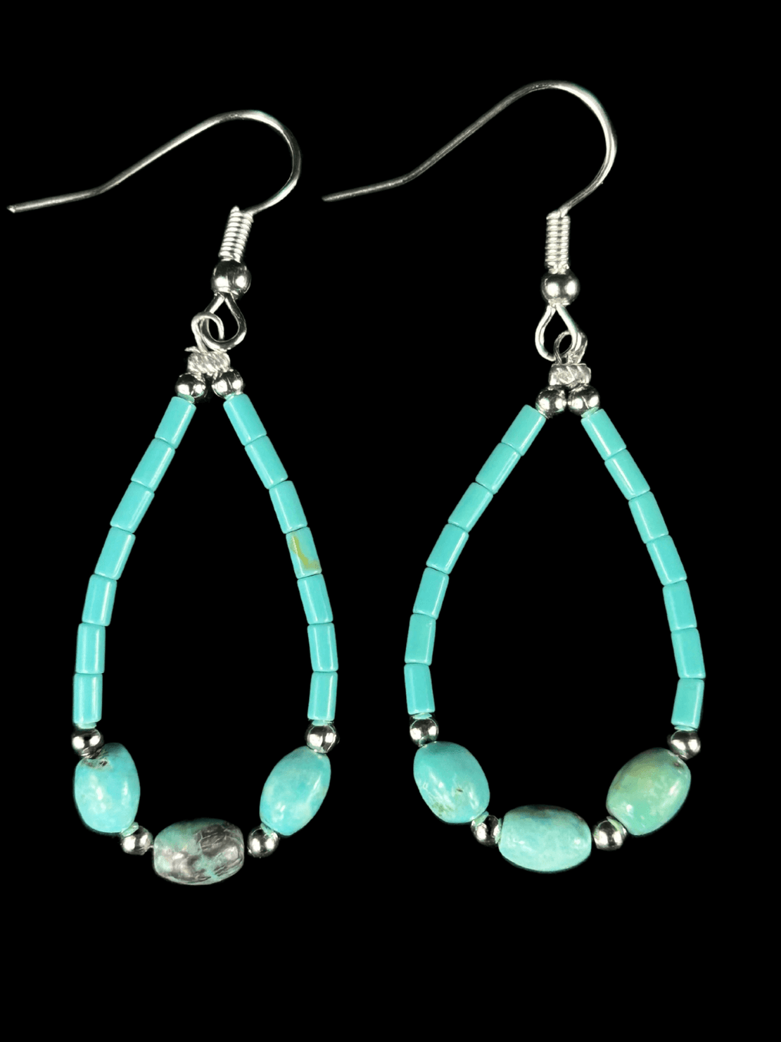 Block & Smooth Turquoise Earrings