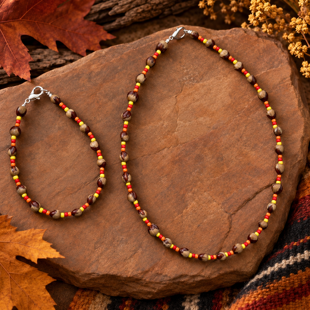 Fall Collection Ghost Bead Set