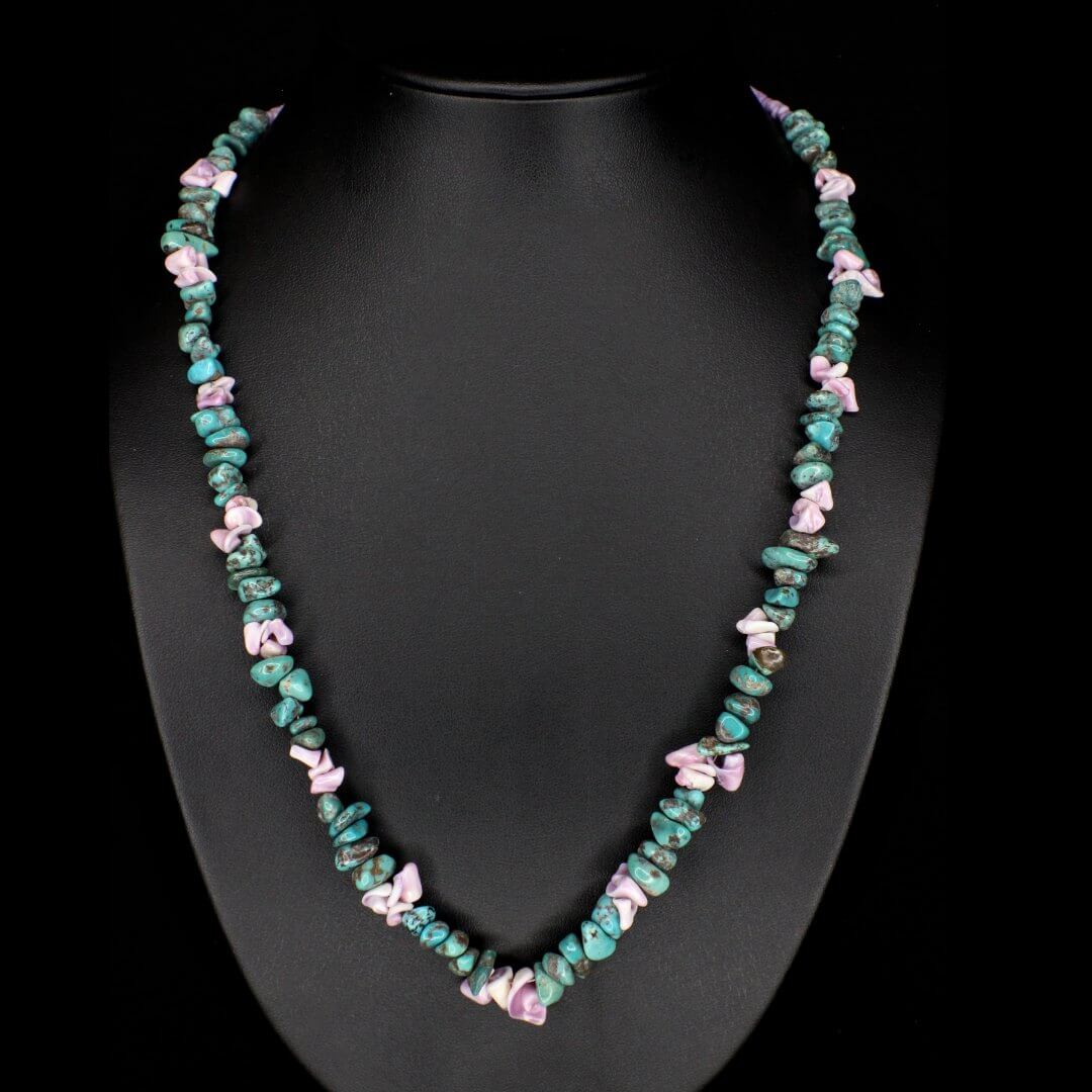 Violet Shell Turquoise Necklace