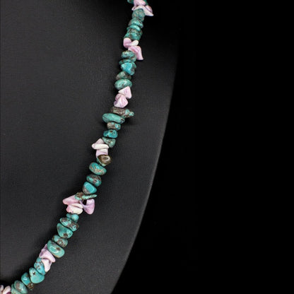 Violet Shell Turquoise Necklace