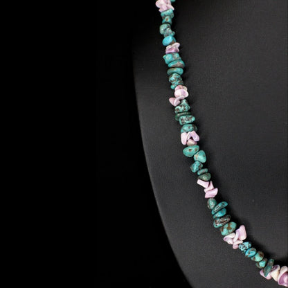 Violet Shell Turquoise Necklace