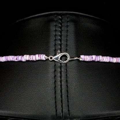 Violet Shell Turquoise Necklace