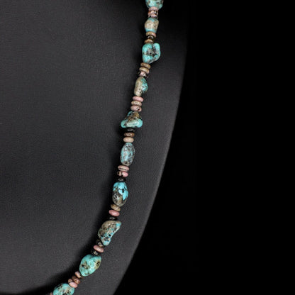 Rhodonite Turquoise Necklace
