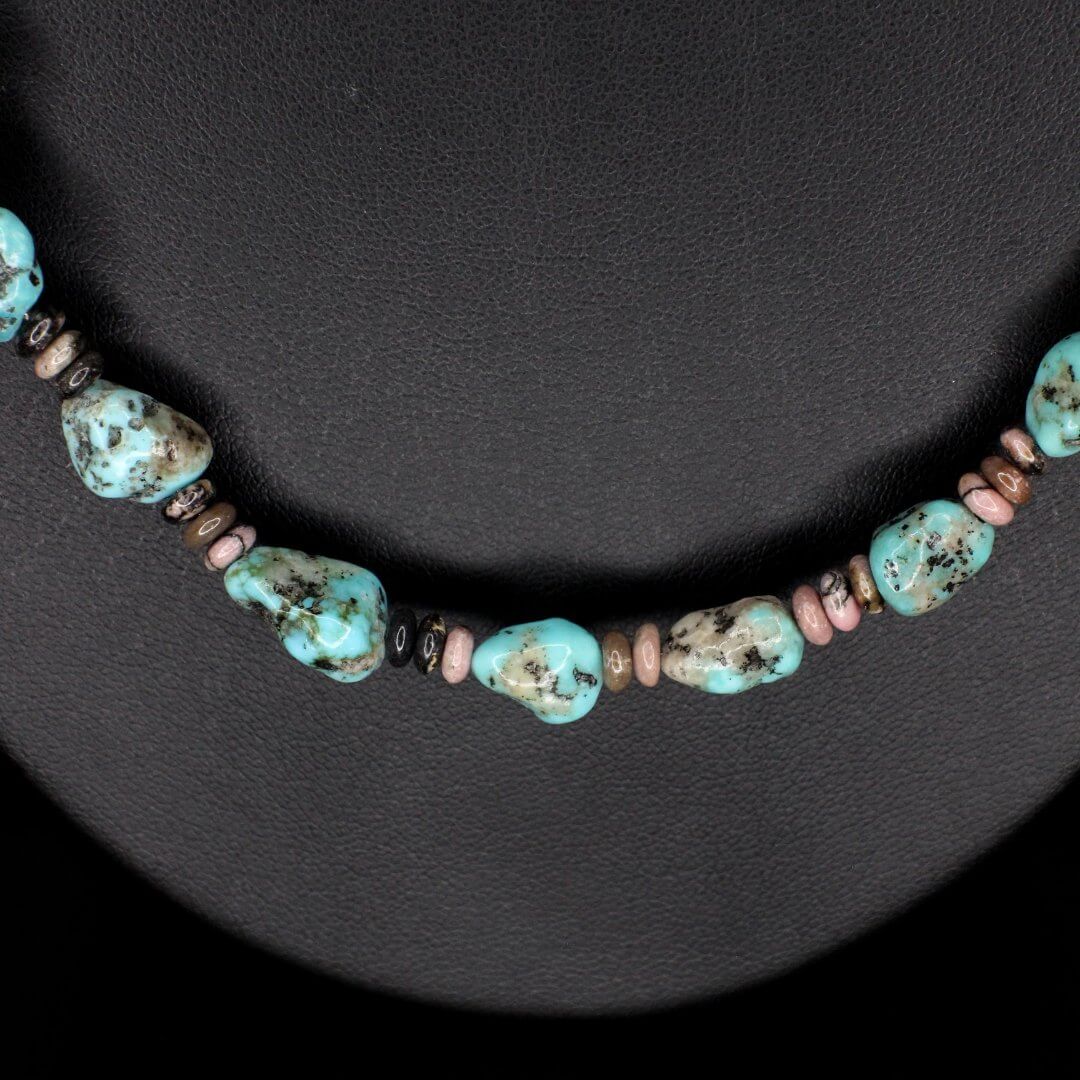 Rhodonite Turquoise Necklace